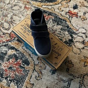 Youth Cienta Navy Suede Boot Size 11 Boys Ankle No Tie Shoes New in Box